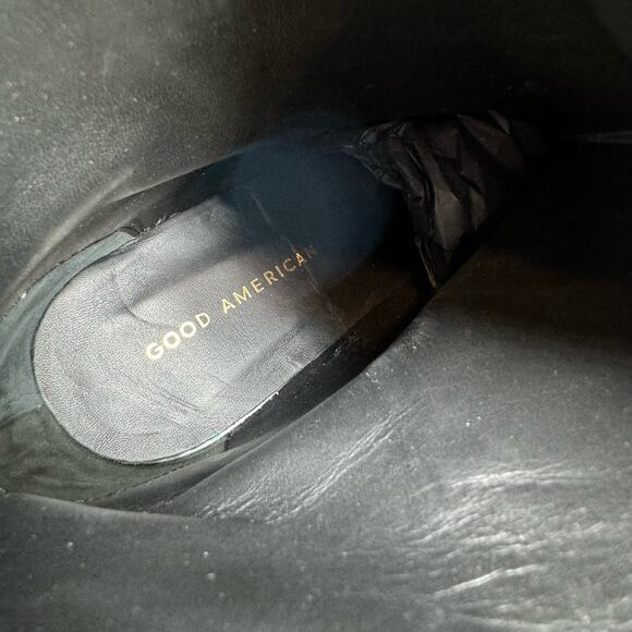 NEW Good American Women’s Square Toe Booties Black Size 11 - Picture 5 of 10